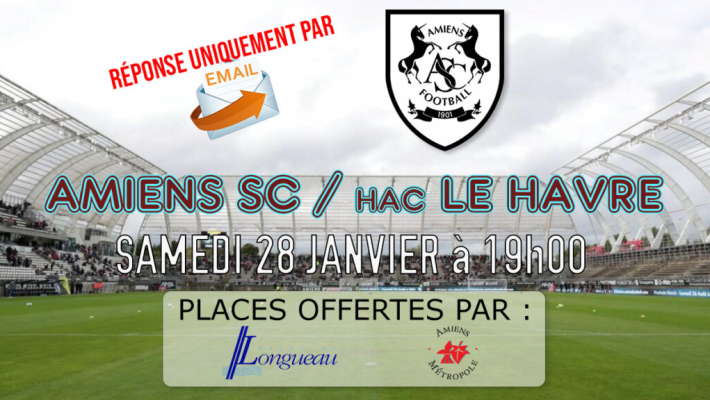 Longueau : vous allez pouvoir gagner des places pour voir jouer l'Amiens SC  